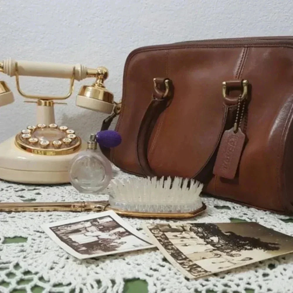 COACH British Tan Gold Beaumont Satchel 9871 Doctor Bag